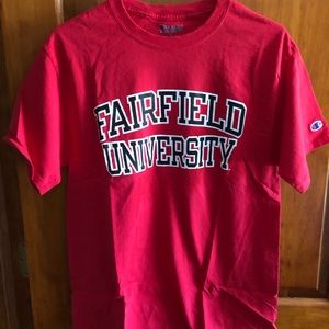 NWOT Champion Fairfield University red t-shirt